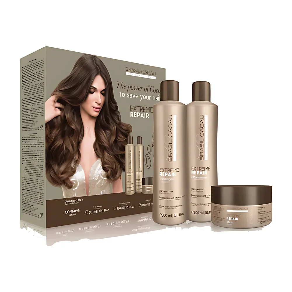 Brasil Cacau kit home care, packshot Brasil Cacau